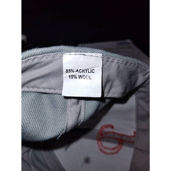 Philadelphia Phillies S/M wool blend baseball cap/hat. Unbranded. Red and grey. - Picture 5 of 5